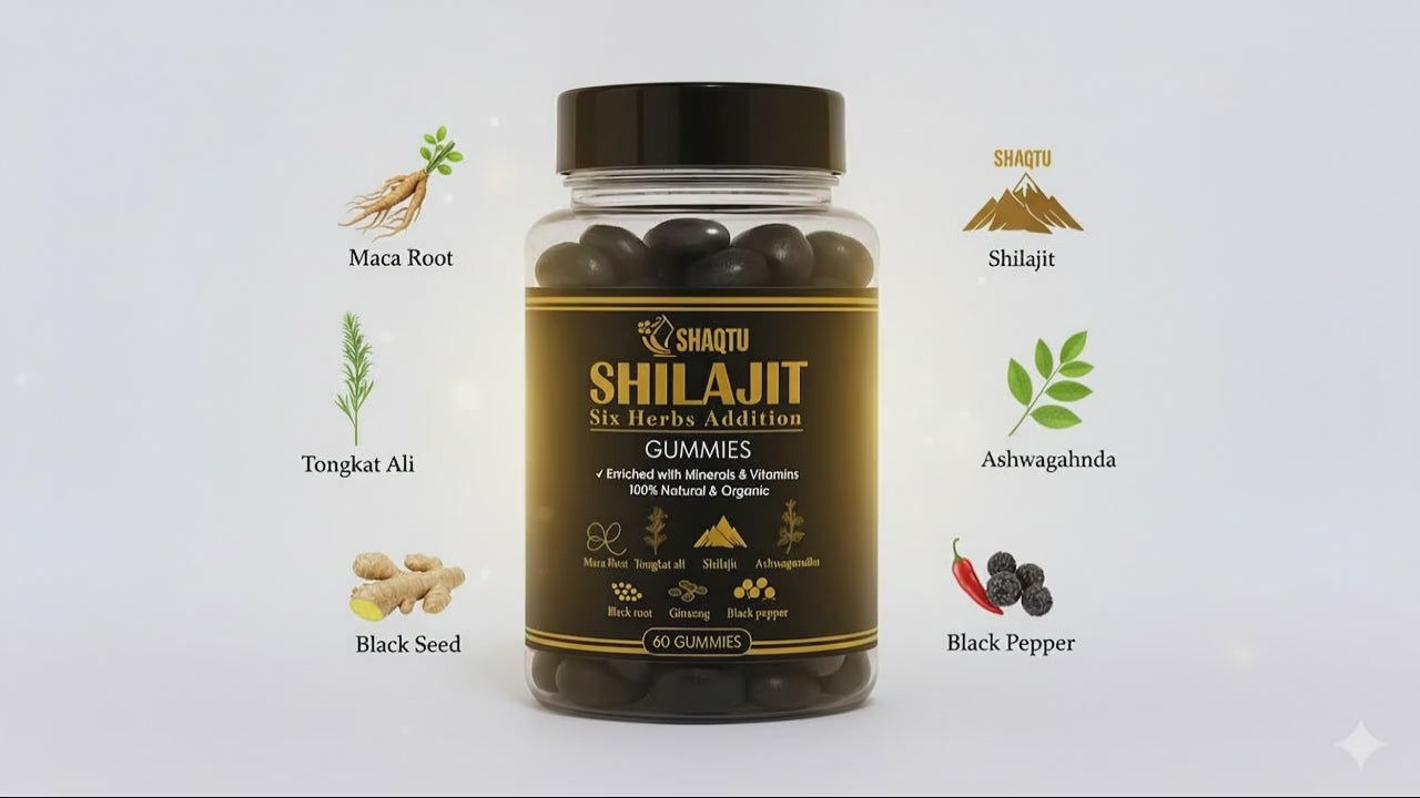 Shaqtu Himalayan Shilajit 6 Herbs Gummies