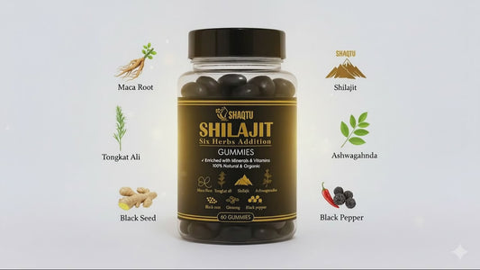 Shaqtu Himalayan Shilajit 6 Herbs Gummies